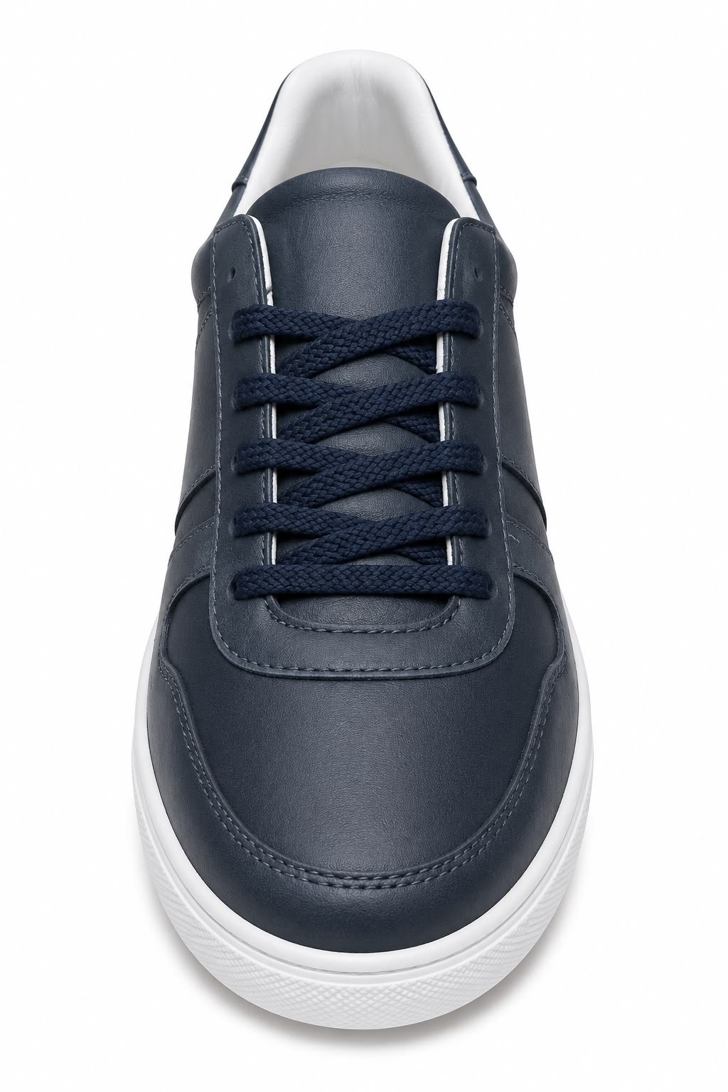 Chaussures sport en Cuir Bleu Marine 3 Chaussures sport en Cuir Bleu Marine – Image 3
