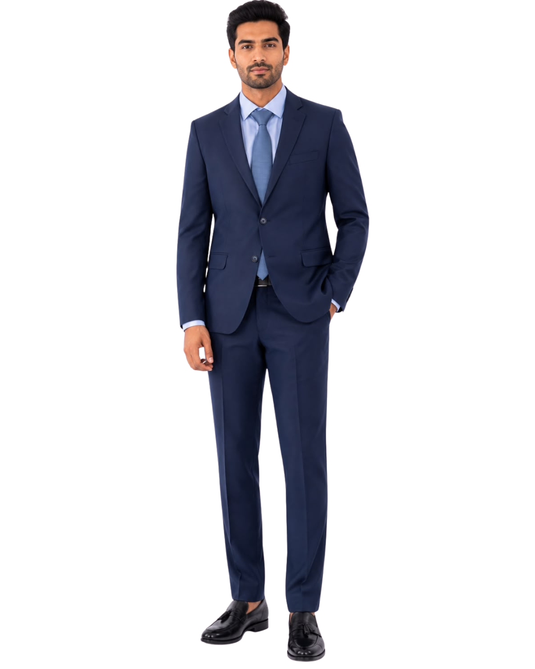 Costume Bleu Marine Homme - Coupe Droite 2 Costume Bleu Marine Homme - Coupe Droite – Image 2