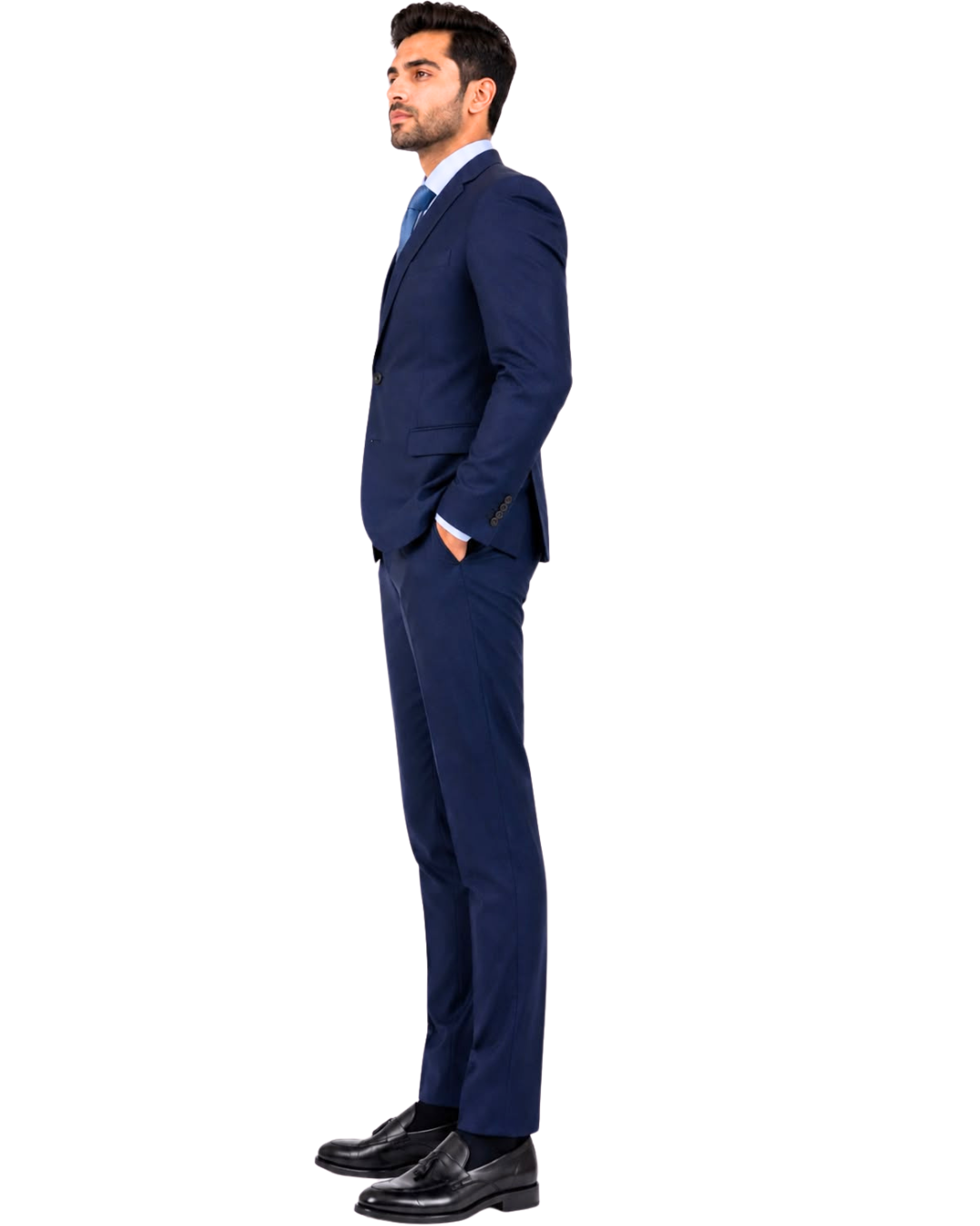 Costume Bleu Marine Homme - Coupe Droite 3 Costume Bleu Marine Homme - Coupe Droite – Image 3