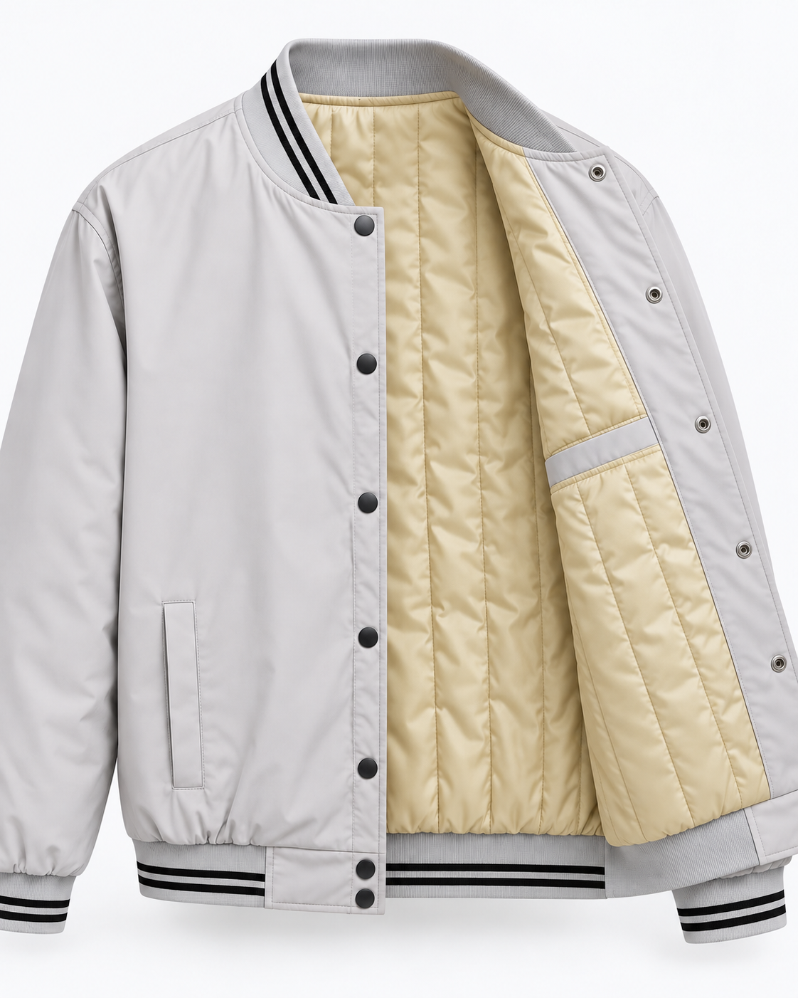 Blouson Gris Clair ref: 005-048 4 Blouson Gris Clair ref: 005-048 – Image 4