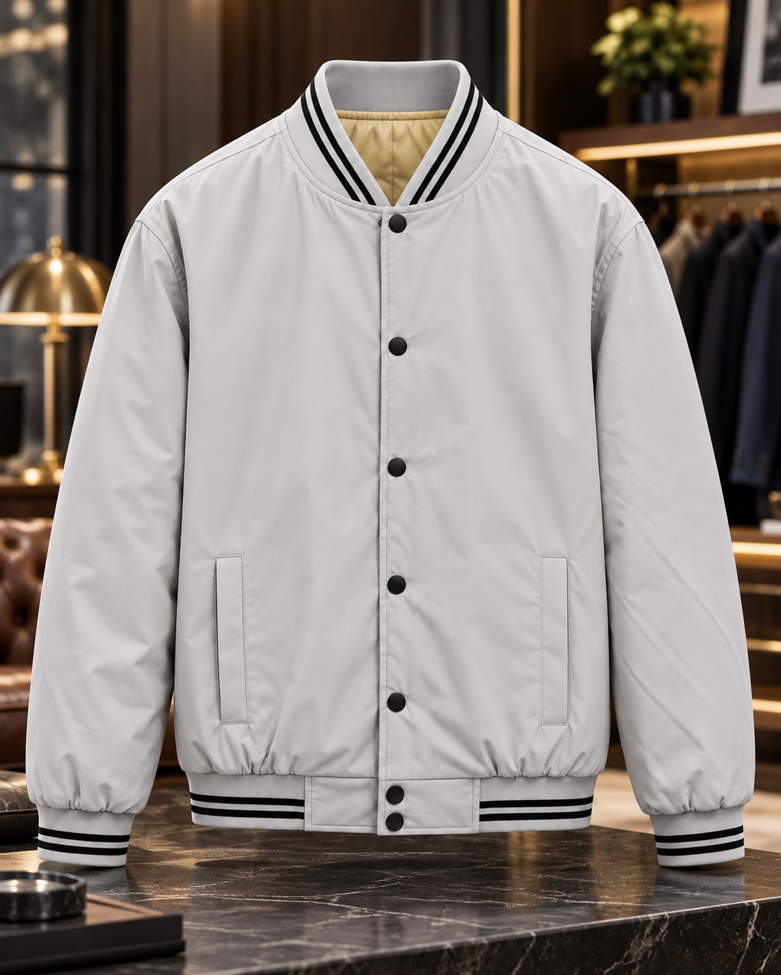 Blouson Gris Clair ref: 005-048 10 Blouson Gris Clair ref: 005-048 – Image 10