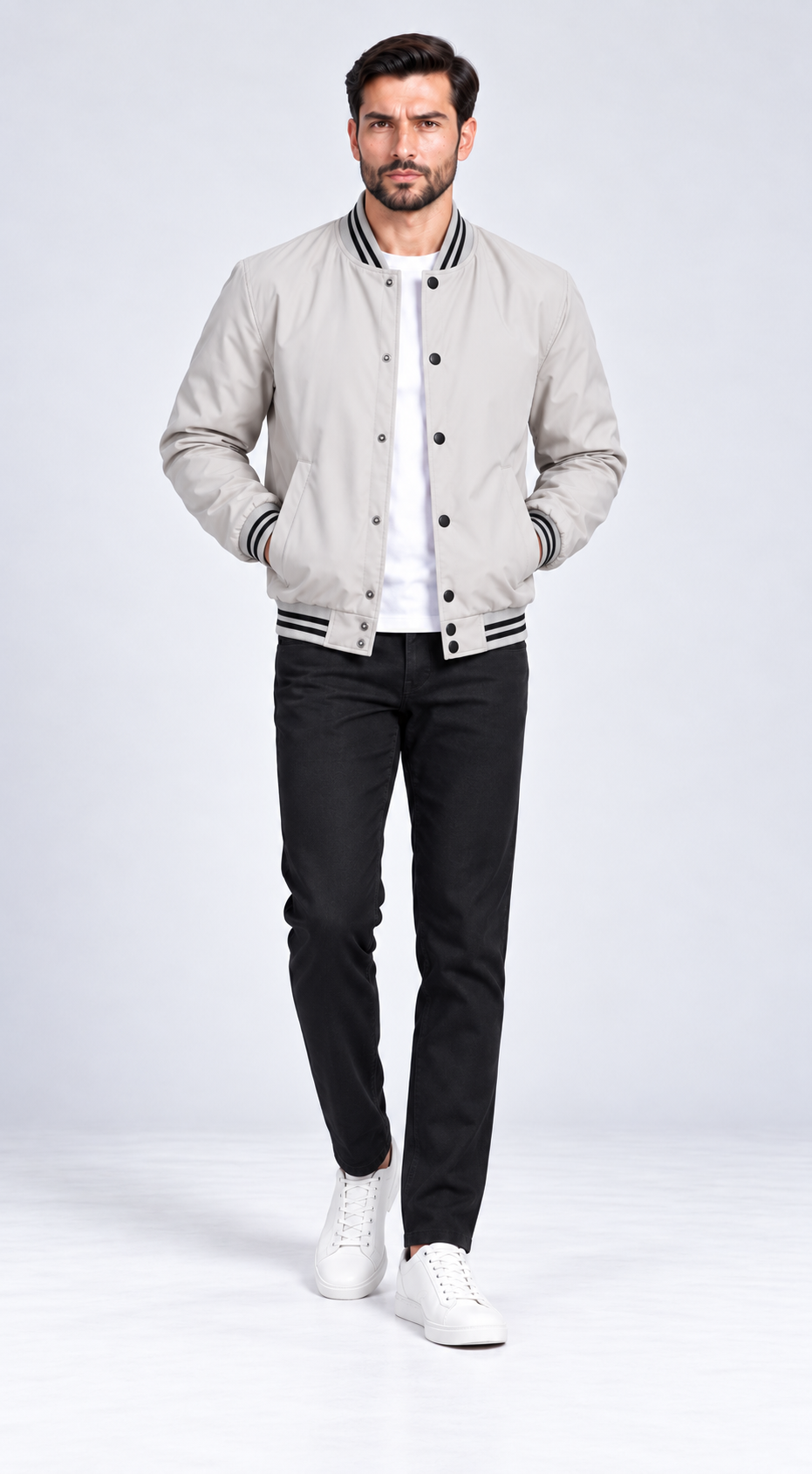 Blouson Gris Clair ref: 005-048 11 Blouson Gris Clair ref: 005-048 – Image 11