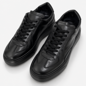 Basket Cuir Noir