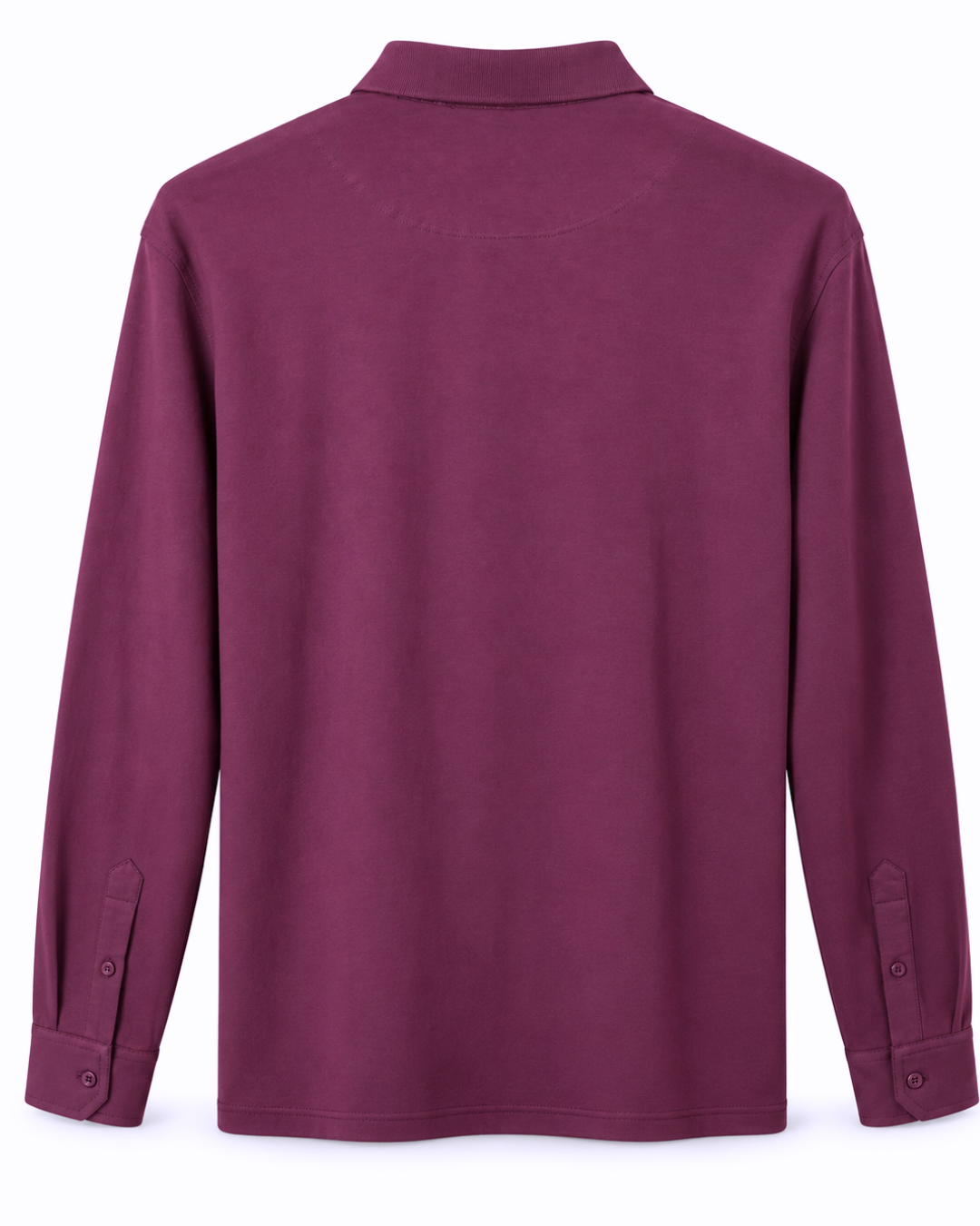 Polo Aubergine Poignets de Chemise 6 Polo Aubergine Poignets de Chemise – Image 6