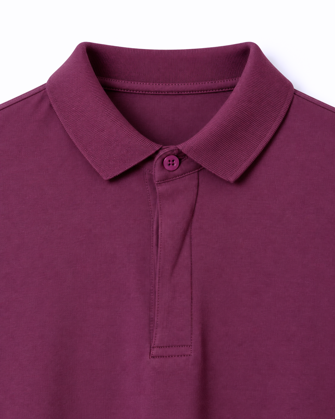 Polo Aubergine Poignets de Chemise 2 Polo Aubergine Poignets de Chemise – Image 2