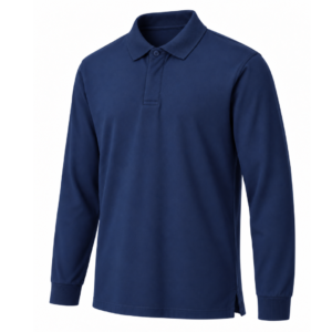 Polo Marine Poignets de Chemise
