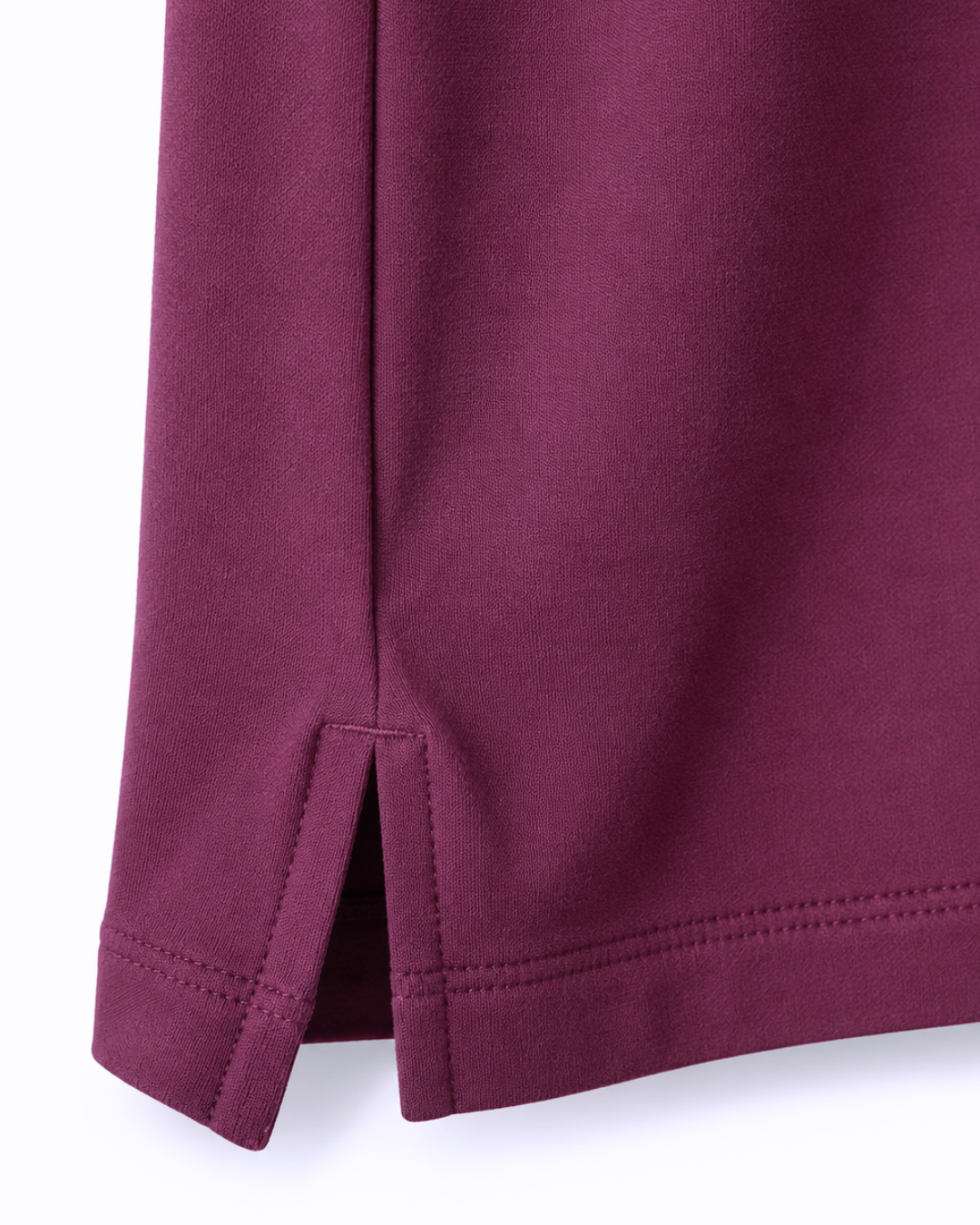Polo Aubergine Poignets de Chemise 4 Polo Aubergine Poignets de Chemise – Image 4