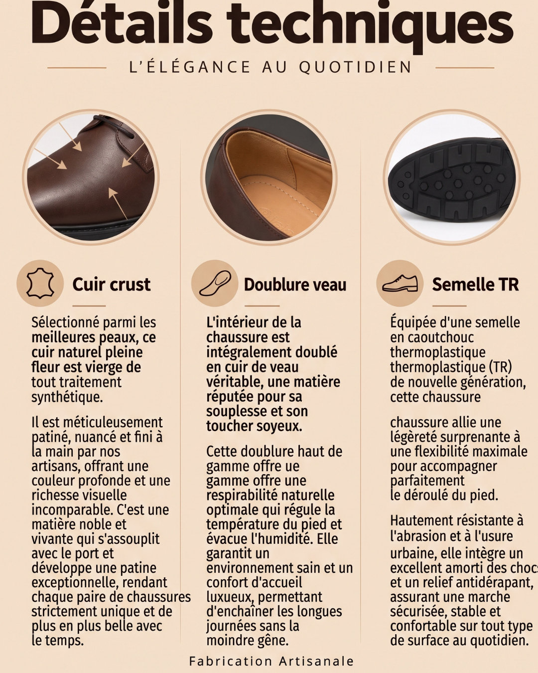 Derby Lisse Marron 8 Derby Lisse Marron – Image 8