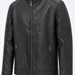 Blouson simili cuir noir homme ref 005-055
