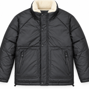 Blouson Noir Col Démontable ref: 005-052